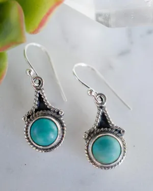 Sterling Silver Earrings Turquoise Earrings ~ Sterling Silver 925 ~ ME148