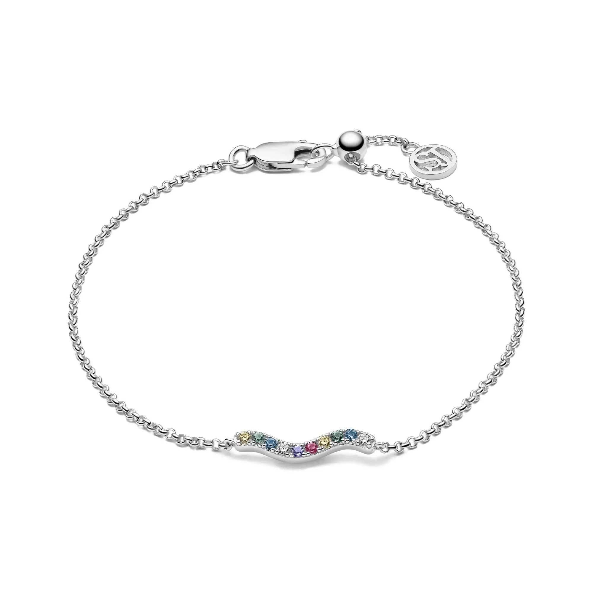 Sterling Silver Ellera Waves Bracelet SJ-B3859-XCZ Sif Jakobs Jewellery