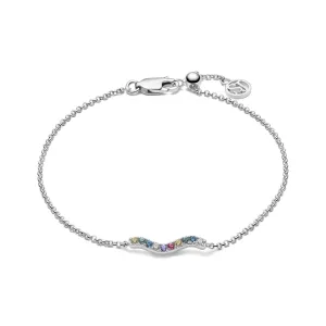 Sterling Silver Ellera Waves Bracelet SJ-B3859-XCZ Sif Jakobs Jewellery