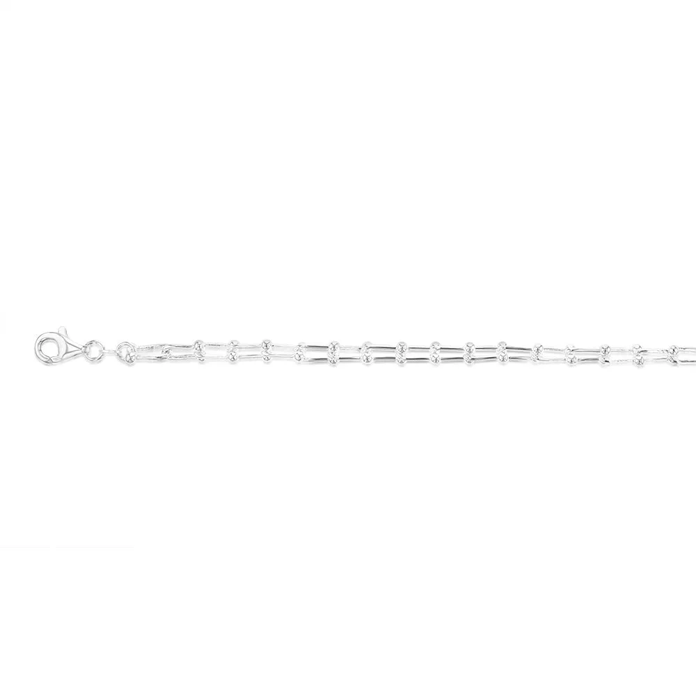 Sterling Silver Fancy U Link 19cm Bracelet Sterling Silver	Jewelry