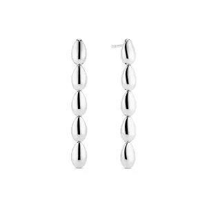 Sterling Silver Goccia Cinque Pianura Earrings SJ-E2593 Sif Jakobs Jewellery