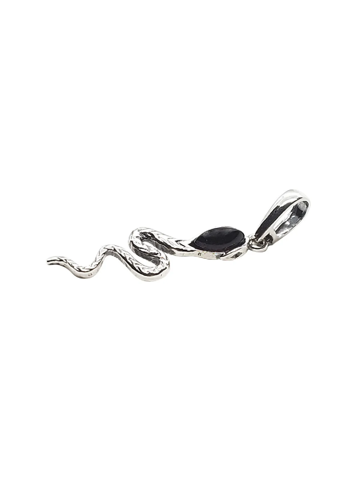 Sterling Silver Jewelry Amber Snake Necklace