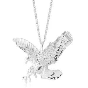 Sterling Silver Landing Eagle Pendant Sterling Silver	Jewelry