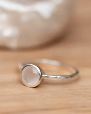 Sterling Silver Rings Aline Ring ~ Rose Quartz ~ Sterling Silver 925 ~ MR240
