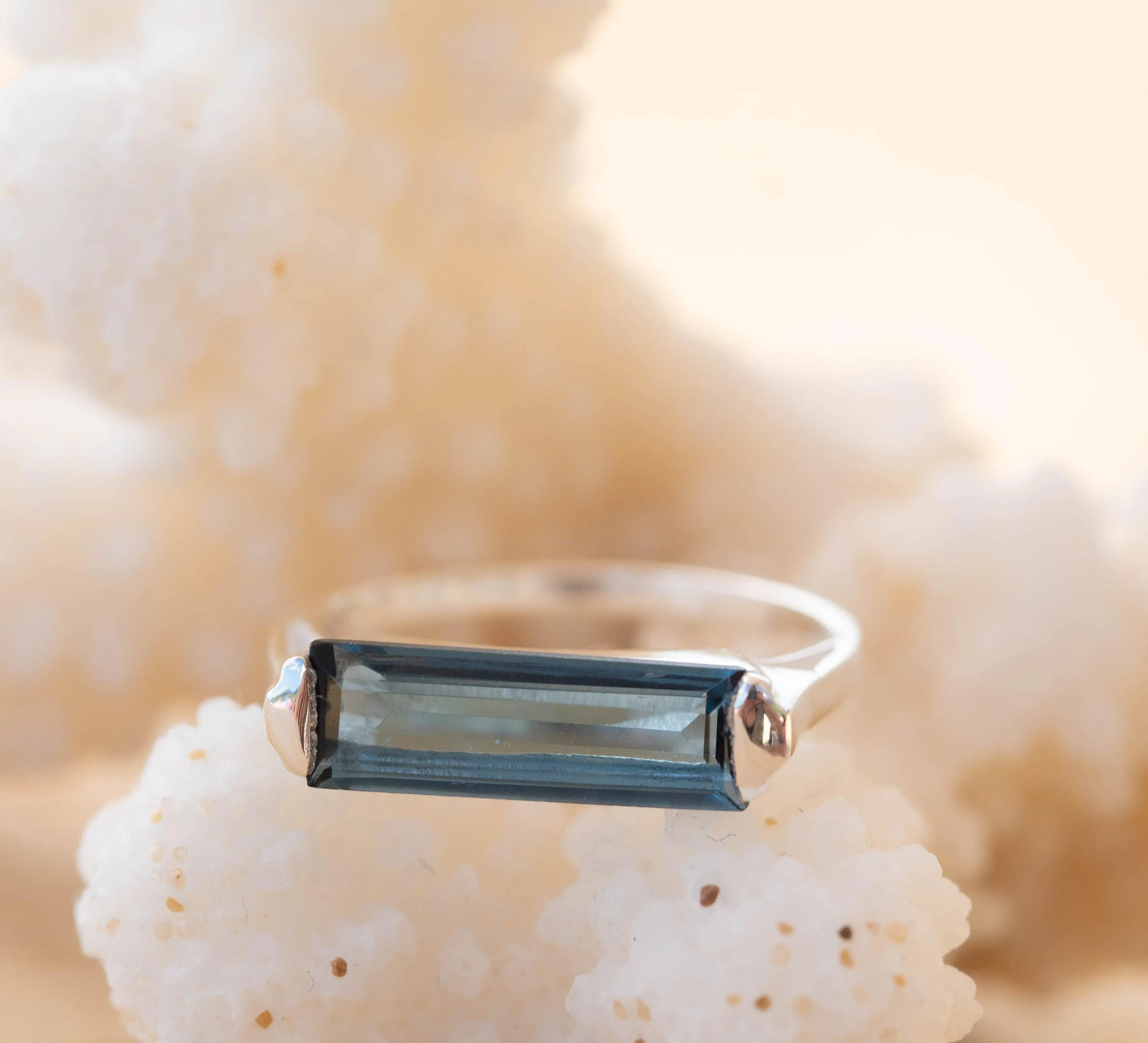Sterling Silver Rings Carine Ring ~ Iolite Hydro ~ Sterling Silver 925 ~ MR230