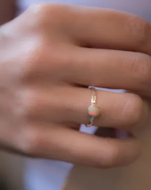 Sterling Silver Rings Ethiopian Opal Ring ~ Sterling Silver 925 ~ MR209