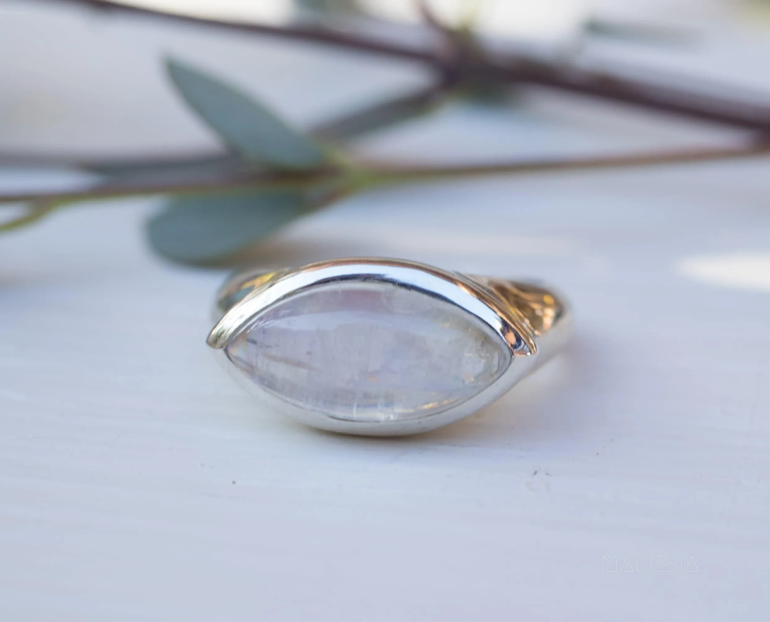 Sterling Silver Rings Fada Ring ~ Moonstone ~ Sterling Silver 925 ~ MR266