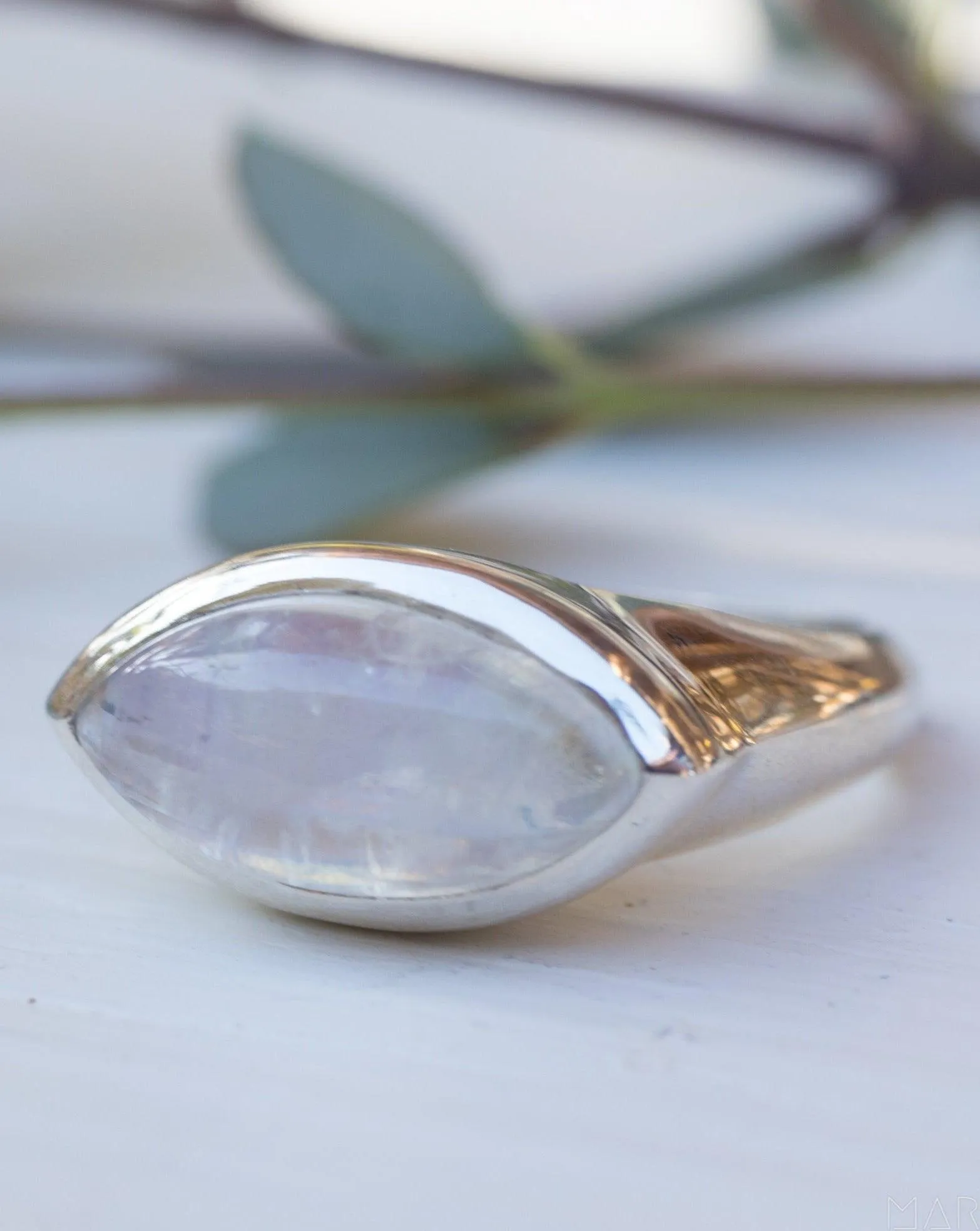 Sterling Silver Rings Fada Ring ~ Moonstone ~ Sterling Silver 925 ~ MR266