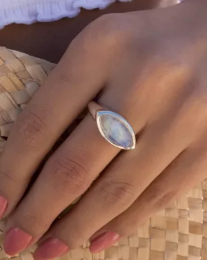 Sterling Silver Rings Fada Ring ~ Moonstone ~ Sterling Silver 925 ~ MR266
