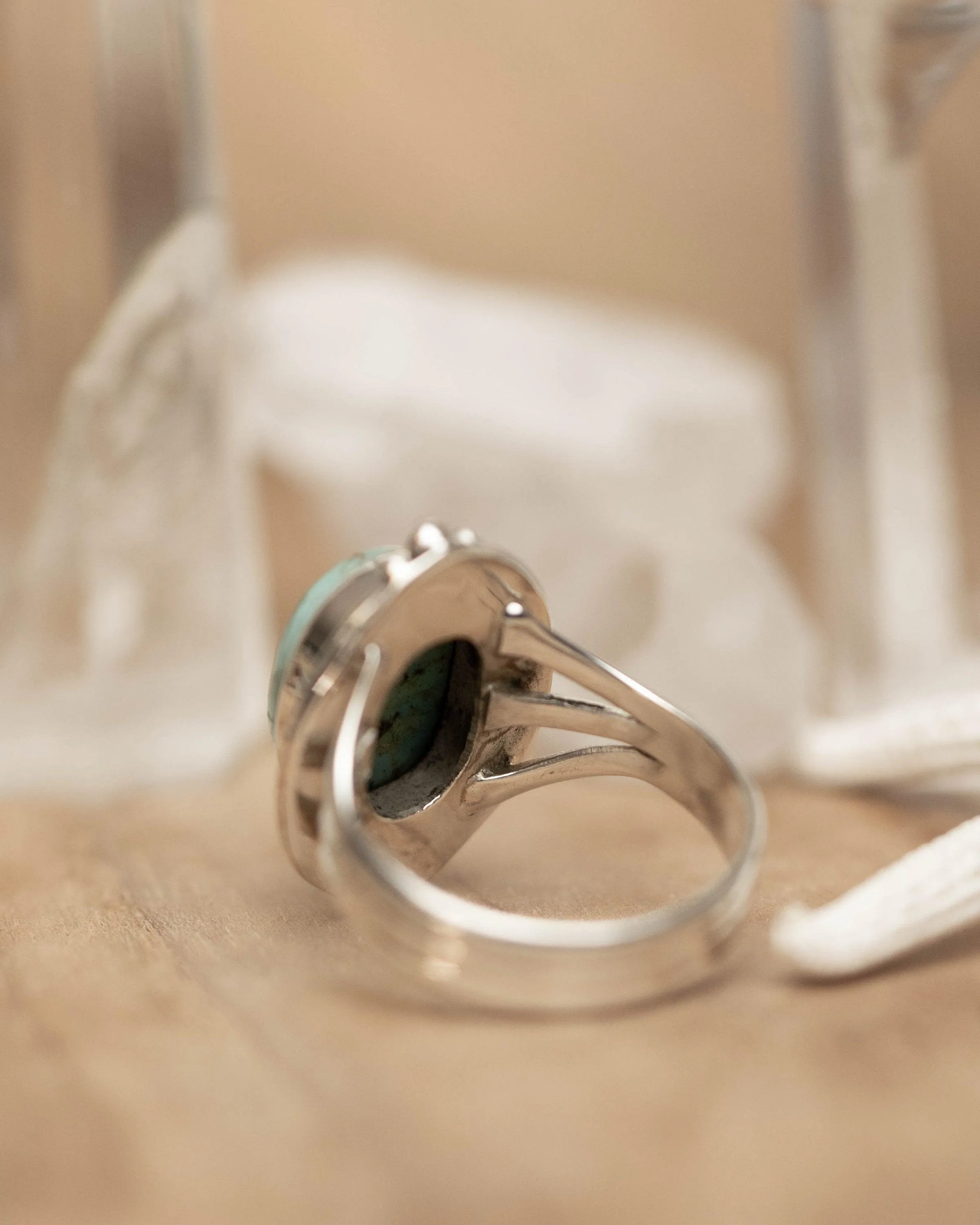 Sterling Silver Rings Karen Turquoise Ring ~ Sterling Silver 925 ~ MR262