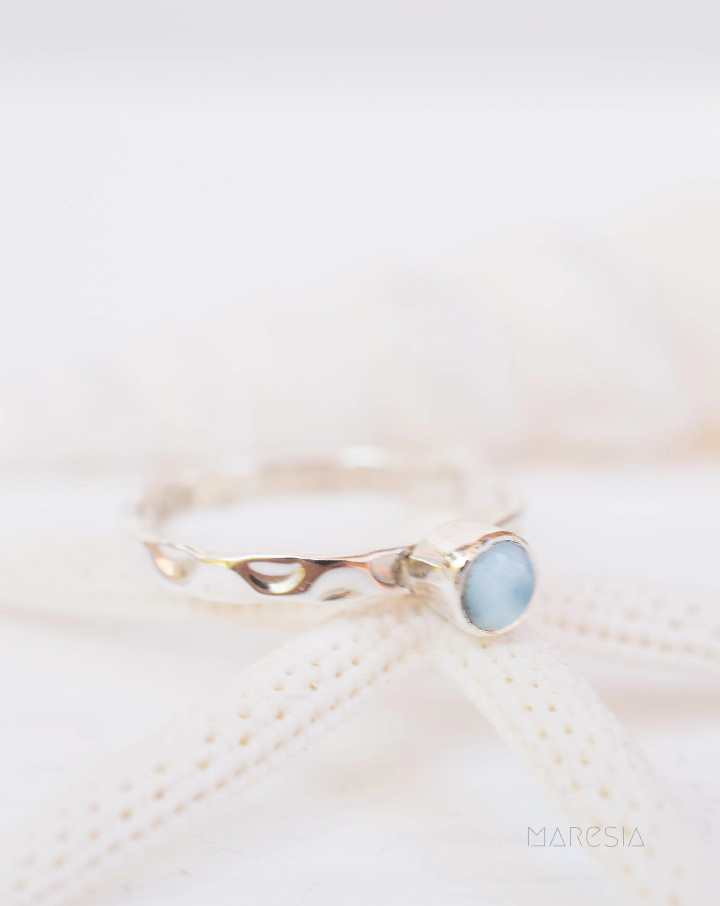 Sterling Silver Rings Larimar Ring ~ Sterling Silver 925 ~ MR208