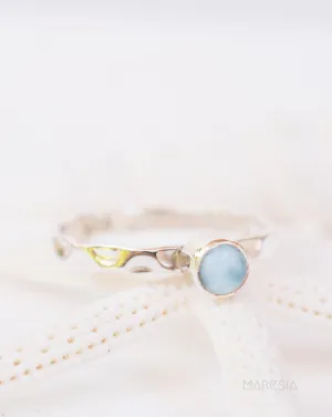Sterling Silver Rings Larimar Ring ~ Sterling Silver 925 ~ MR208