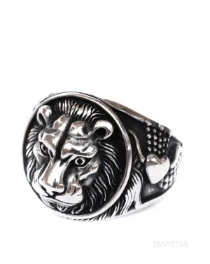 Sterling Silver Rings Lion Men's Ring ~ Sterling Silver 925 ~