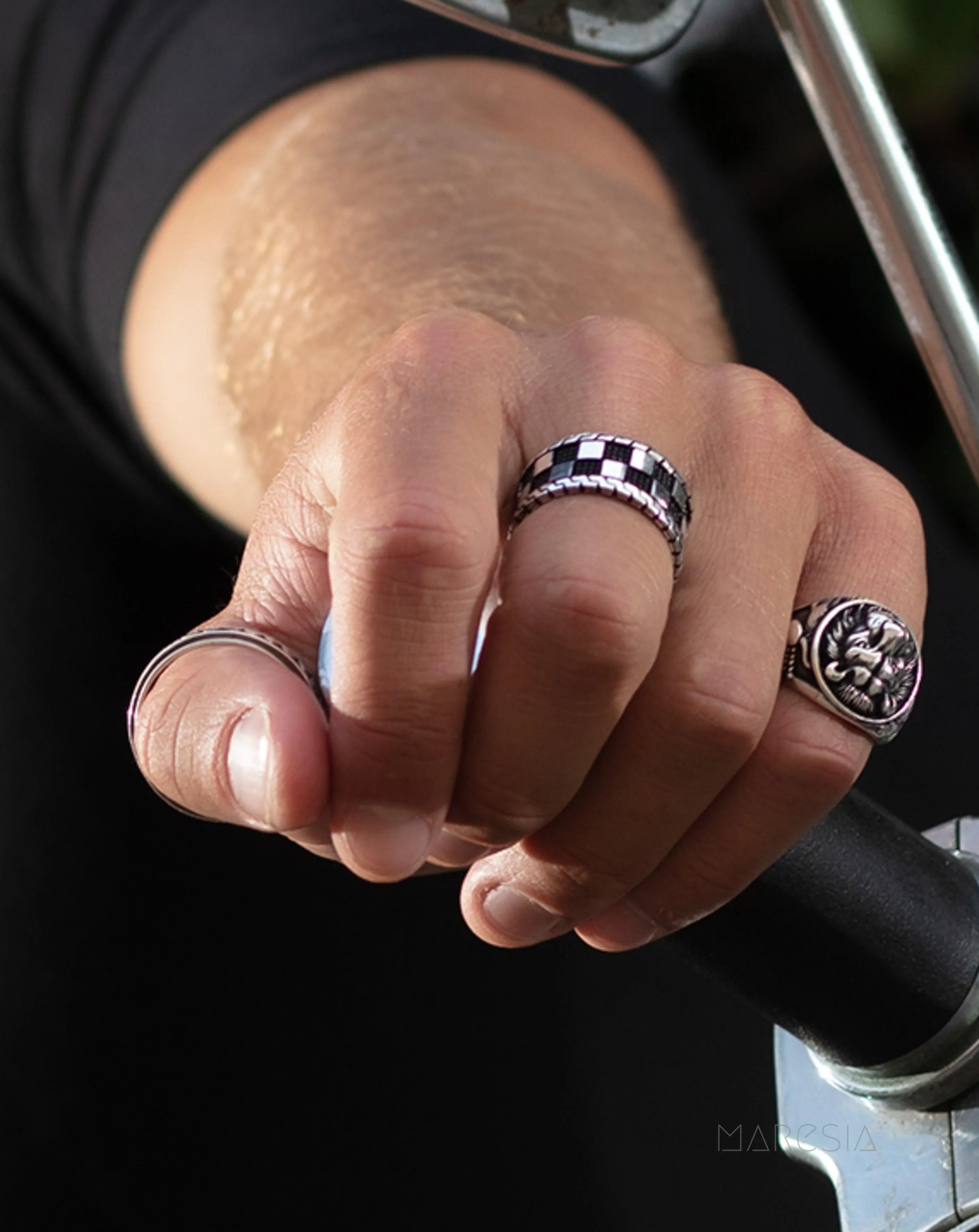 Sterling Silver Rings Lion Men's Ring ~ Sterling Silver 925 ~