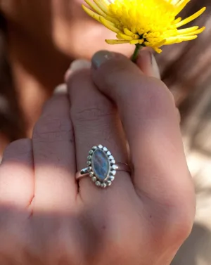 Sterling Silver Rings Maui Ring ~ Moonstone ~ Sterling Silver 925 ~MR016