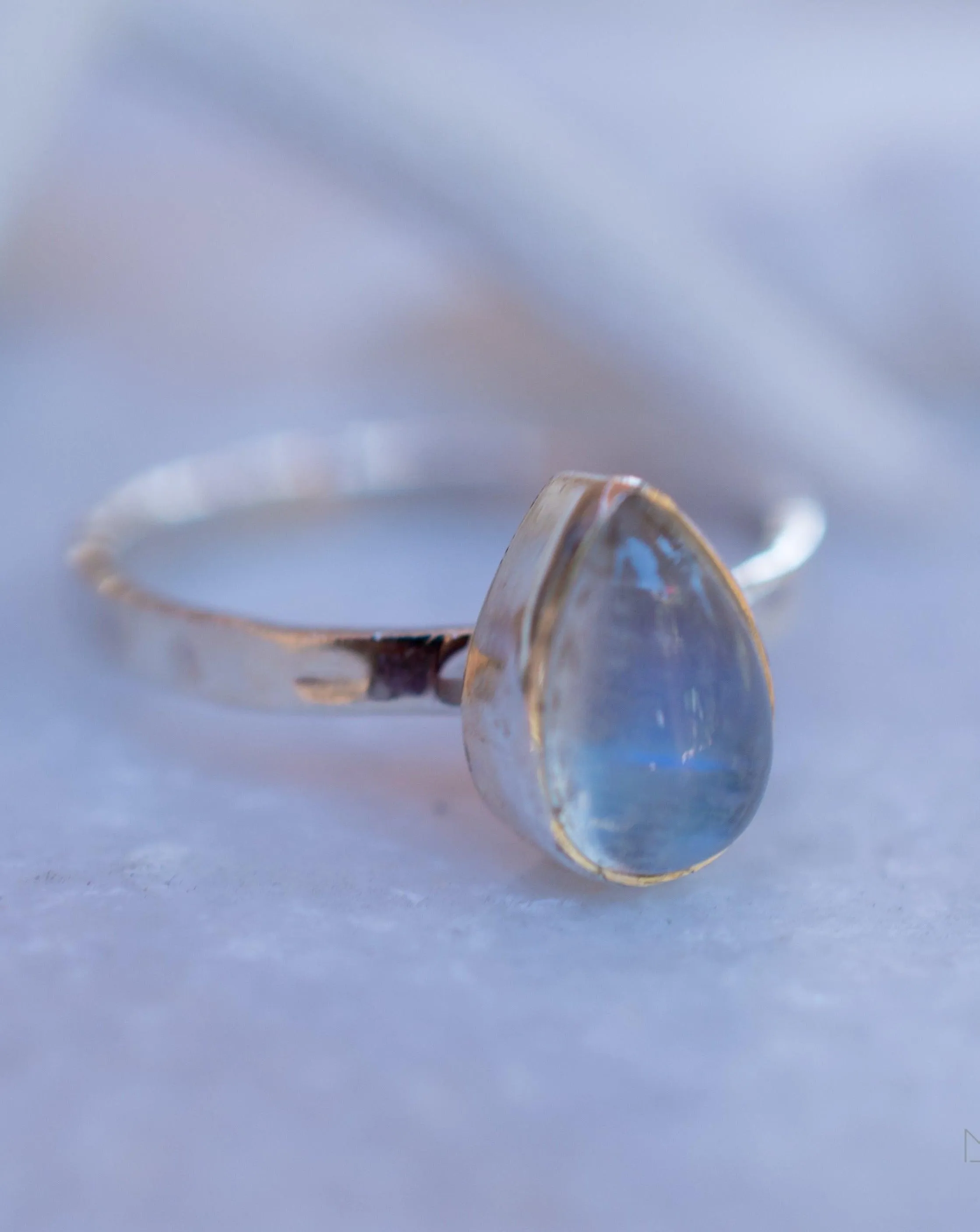 Sterling Silver Rings Moonstone Ring ~Sterling Silver 925 ~ MR206