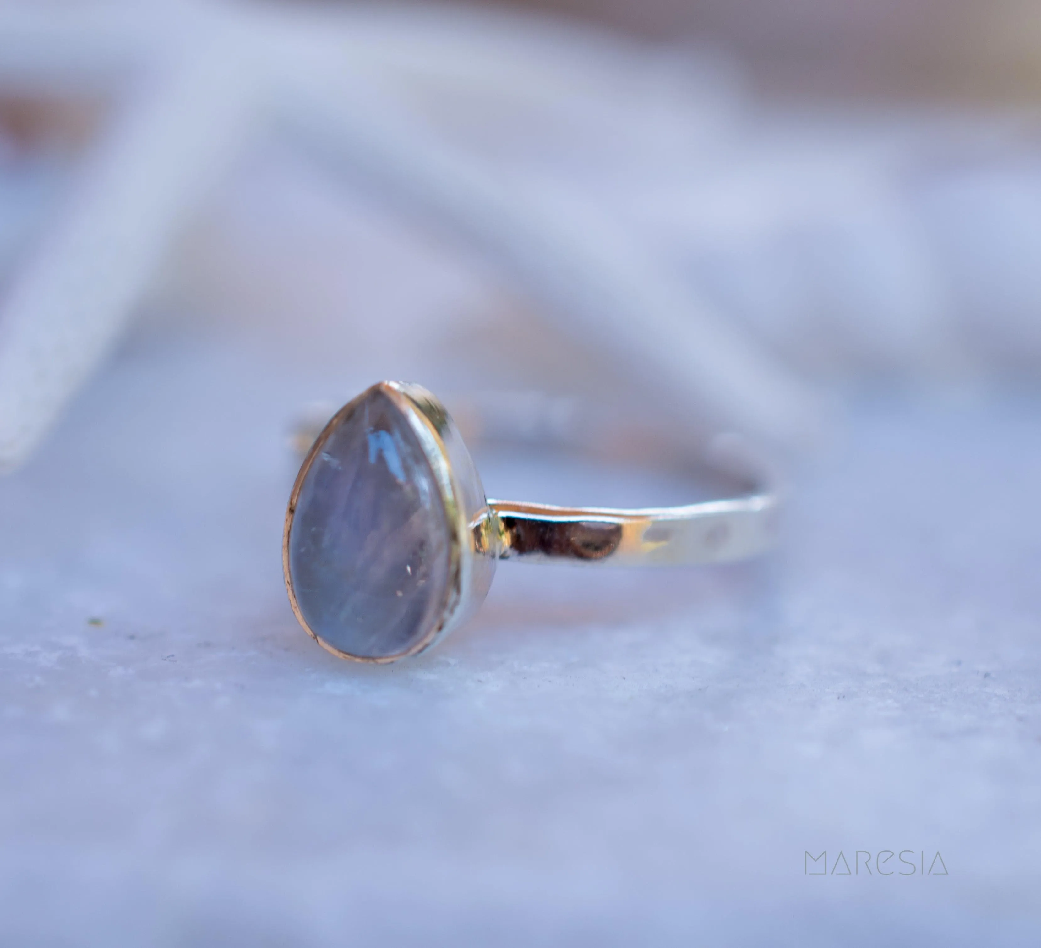 Sterling Silver Rings Moonstone Ring ~Sterling Silver 925 ~ MR206