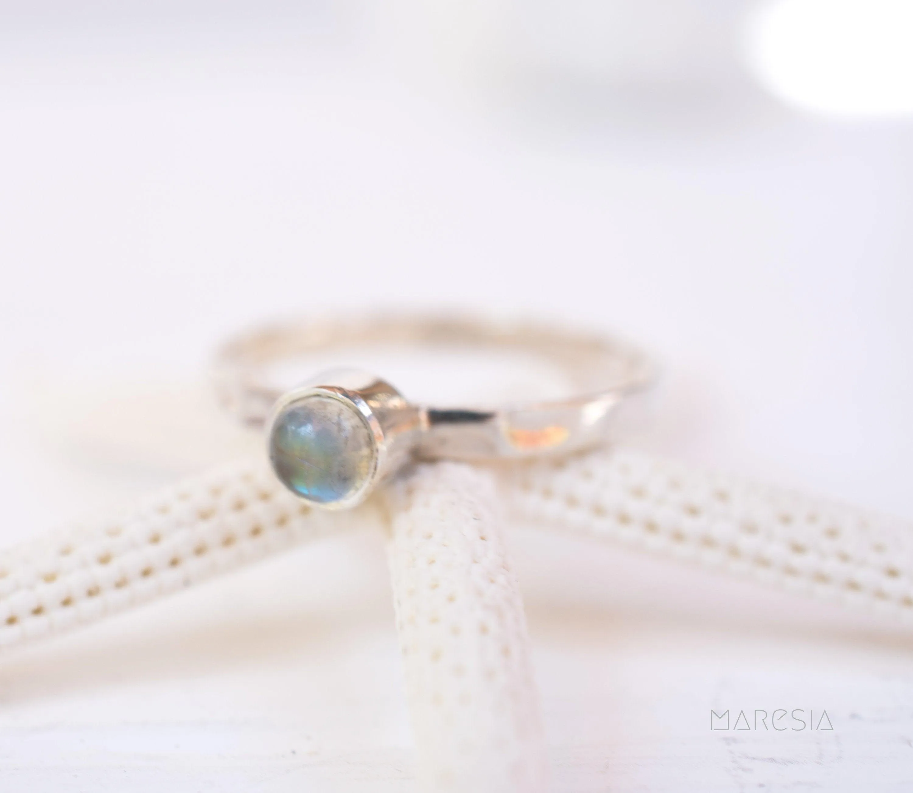 Sterling Silver Rings Moonstone Ring~ Sterling Silver 925 ~ MR207
