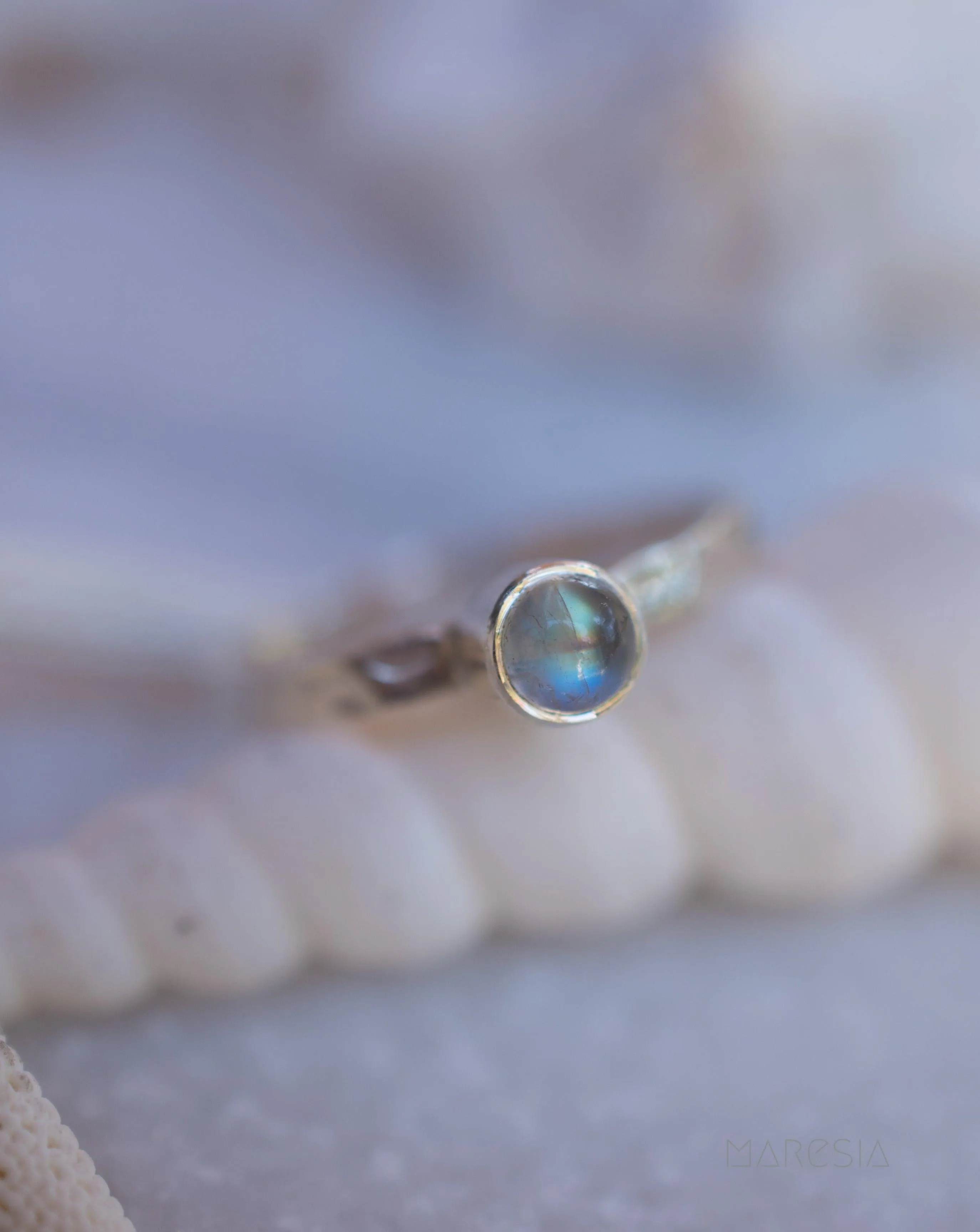 Sterling Silver Rings Moonstone Ring~ Sterling Silver 925 ~ MR207