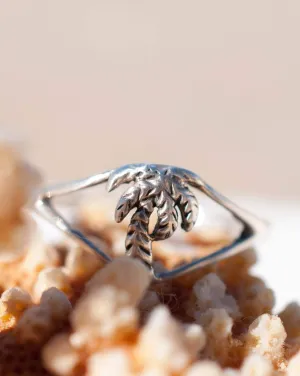 Sterling Silver Rings Palm Tree Ring ~ Sterling Silver 925 ~ MR244