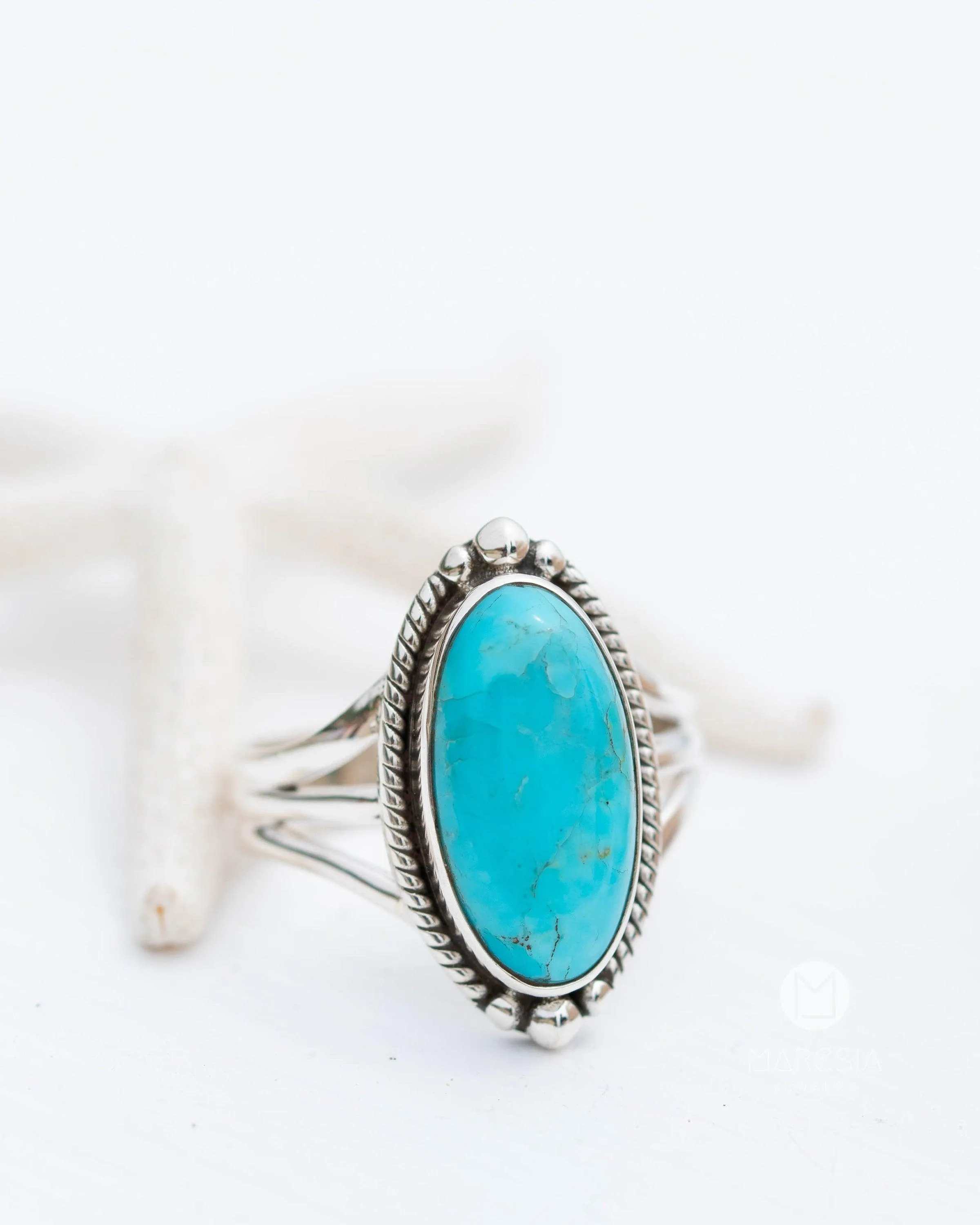 Sterling Silver Rings Turquoise Ring ~ Sterling Silver 925 ~ MR249
