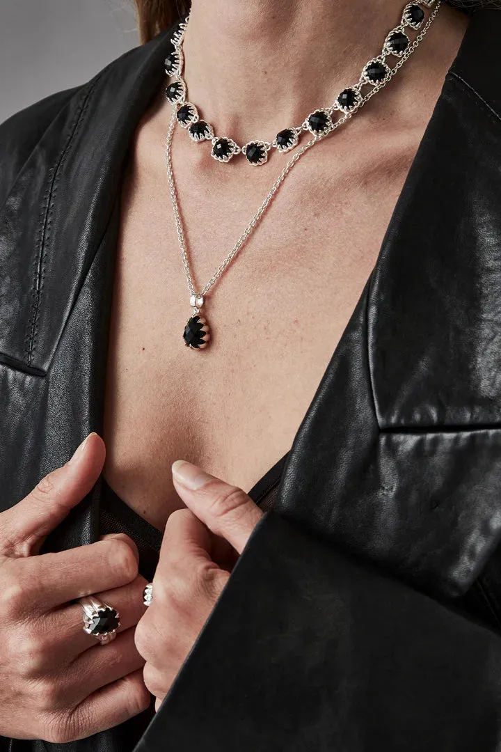 Stolen Girlfriends Club Jewellery Stolen Girlfriends Club - Love Claw Drop Necklace Onyx
