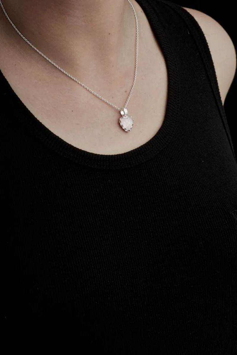 Stolen Girlfriends Club Jewellery Stolen Girlfriends Club - Love Claw Necklace - Rose Quartz