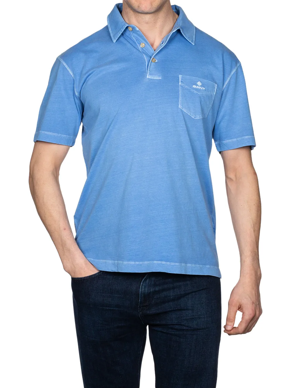 Sunfaded Shortsleeve Rugger Day Blue
