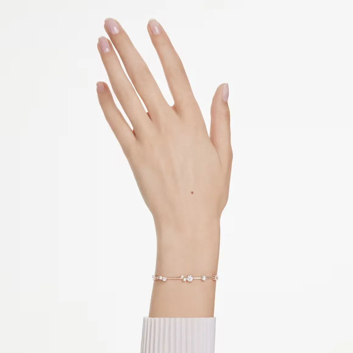 Swarovski Jewellery Constella Pearl & Round Cuts Rosegold Bracelet