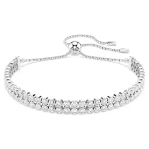 Swarovski Jewellery Matrix Round Cut Double Tennis Bracelet