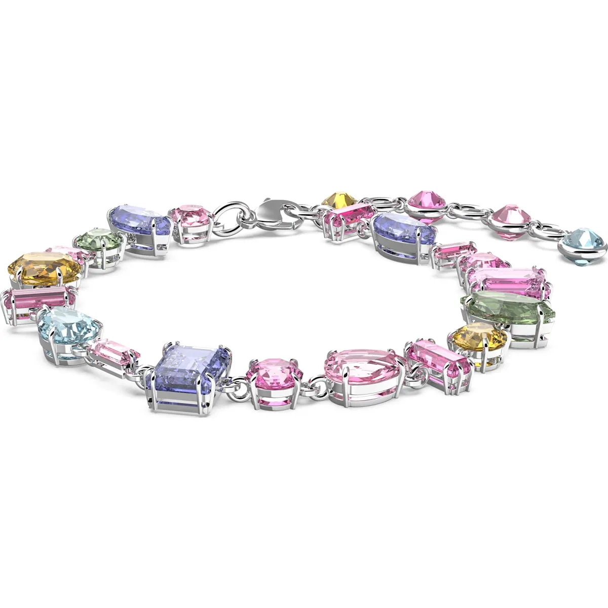Swarovski Jewellery Swarovski Gema Rhodium Plated Multicoloured Crystal Bracelet