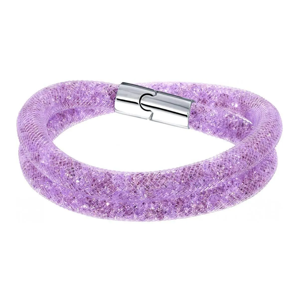 Swarovski Jewelry Swarovski Women's Bracelet - Stardust 15" Inch Purple Crystal Double Wrap | 5140103