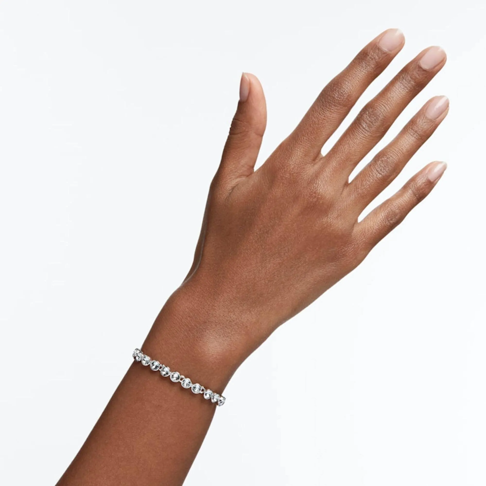Swarovski Jewelry Swarovski Women's Bracelet - Tennis Crystals Rhodium Plated, 17 cm | 1791305