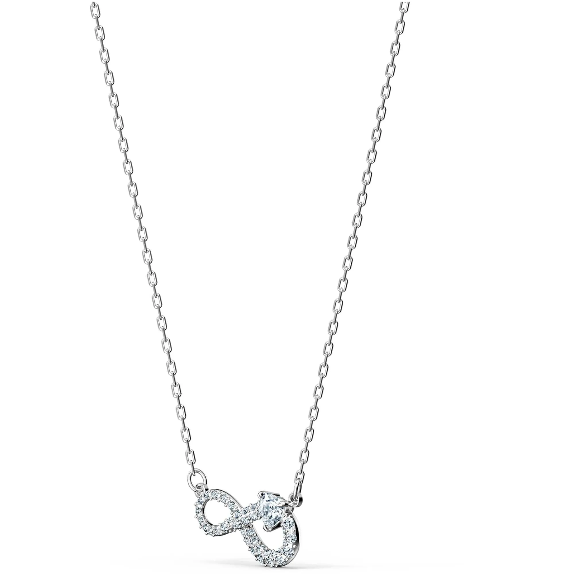 Swarovski Jewelry Swarovski Women's Necklace - Hyperbola Infinity Rhodium Plated Pendant | 5520576
