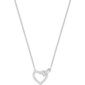 Swarovski Jewelry Swarovski Women's Necklace - Lovely Interlocking Heart and Circle Crystal | 5380703