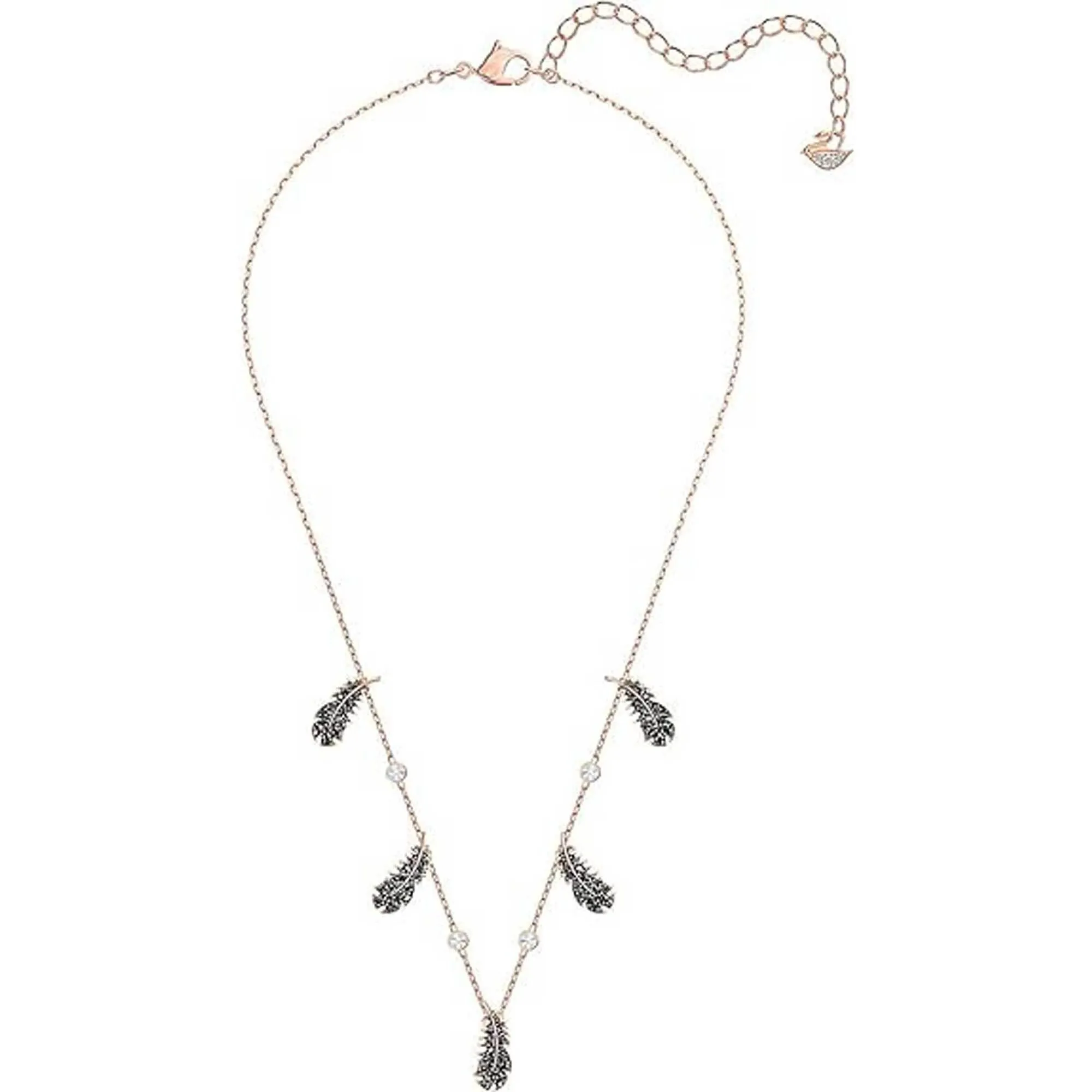 Swarovski Jewelry Swarovski Women's Necklace - Naughty Rose Gold Plated and Black Crystal | 5497874