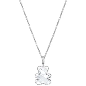 Swarovski Jewelry Swarovski Women's Necklace - Teddy Rhodium Plated Clear Crystal Pendant | 5410280