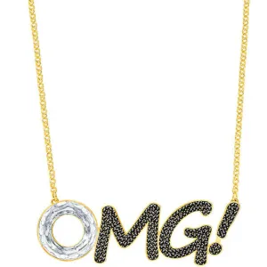 Swarovski Jewelry Swarovski Women's OMG Necklace - Humorist Black And Silver-Toned Crystal | 5351569