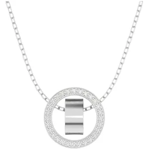 Swarovski Jewelry Swarovski Women's Pendant - Hollow White Rhodium Plated Sliding Ball Clasp | 5636501