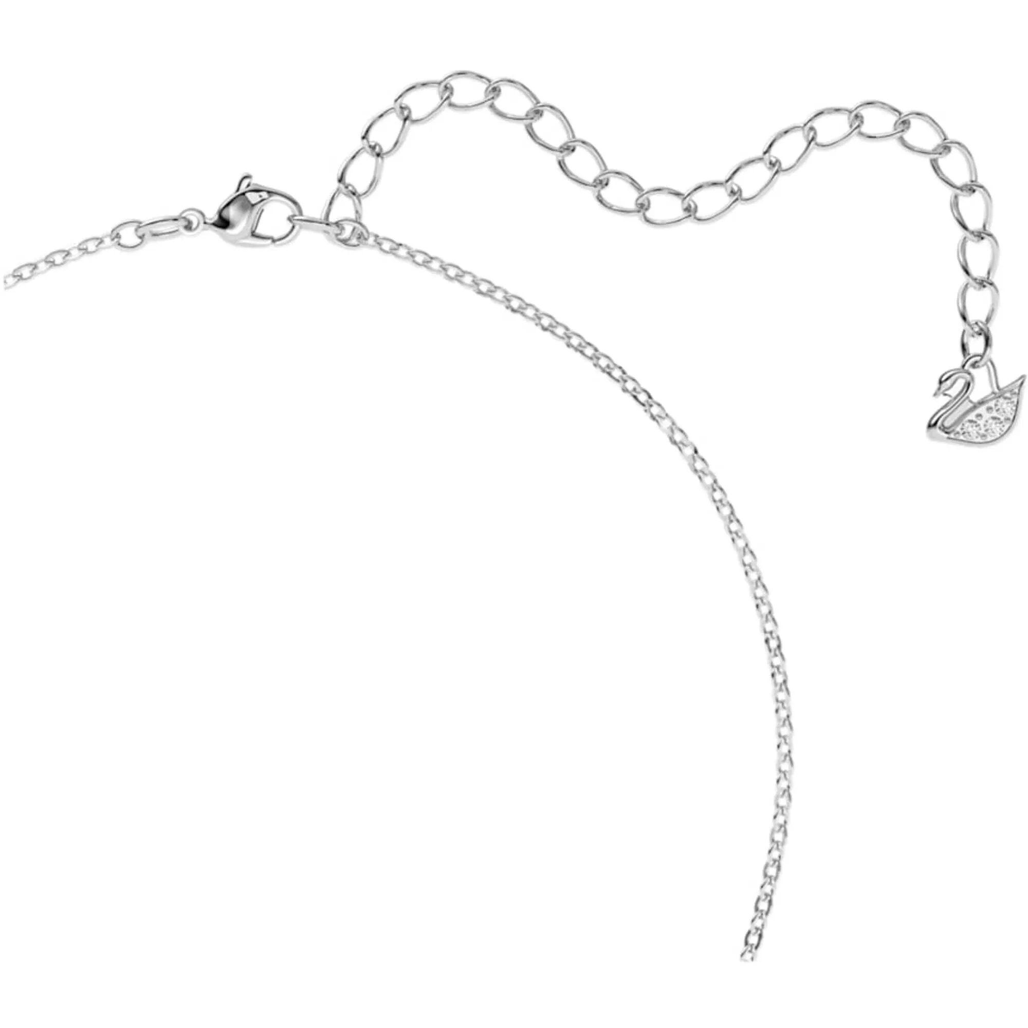 Swarovski Jewelry Swarovski Women's Pendant - Iconic Swan Black Rhodium Plated Lobster Clasp | 5347329