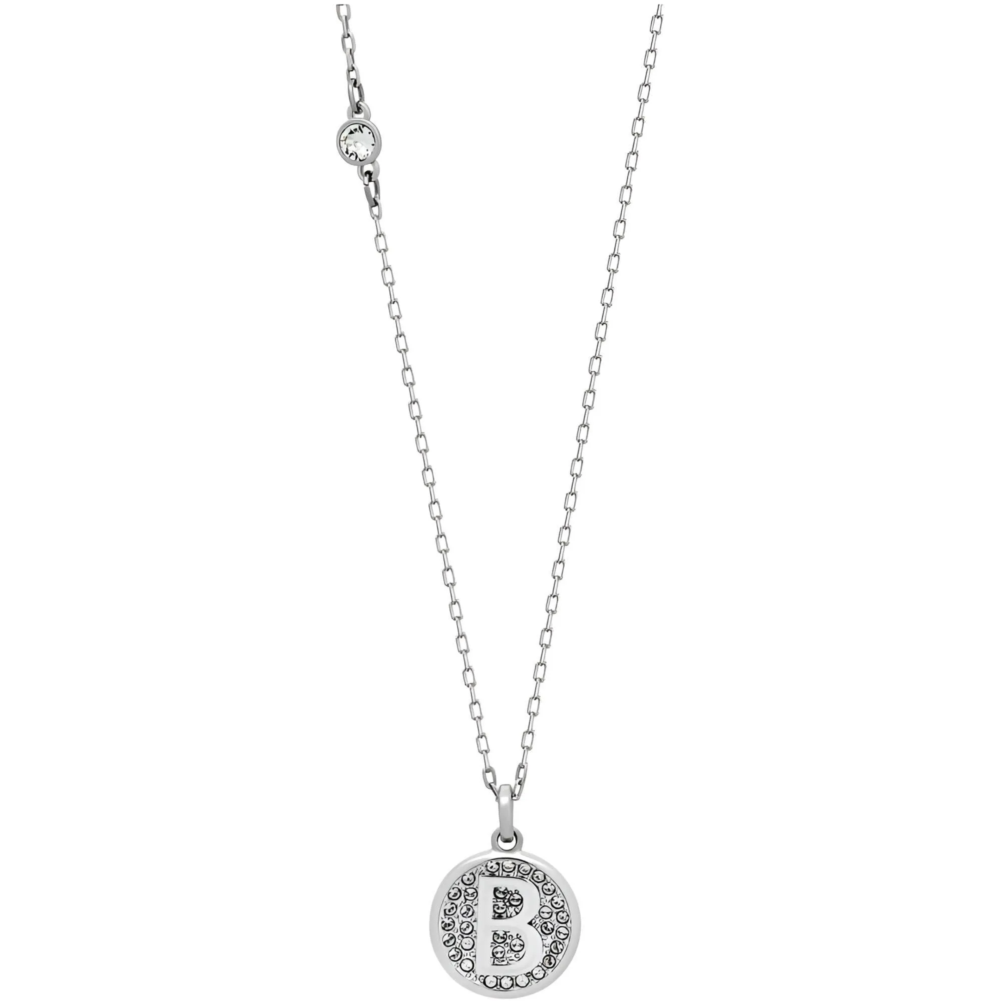 Swarovski Jewelry Swarovski Women's Pendant Necklace - Rhodium Plated Letter B Crystal Pavé | 5353204