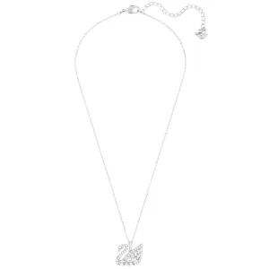 Swarovski Jewelry Swarovski Women's Pendant Necklace - Swan Lake White Crystal Rhodium Plated | 5259152