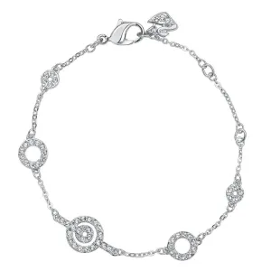 Swarovski Jewelry Swarovski Women's Purity Rhodium-Plated Clear Crystal Chain Bracelet, 6" Length | 1121075