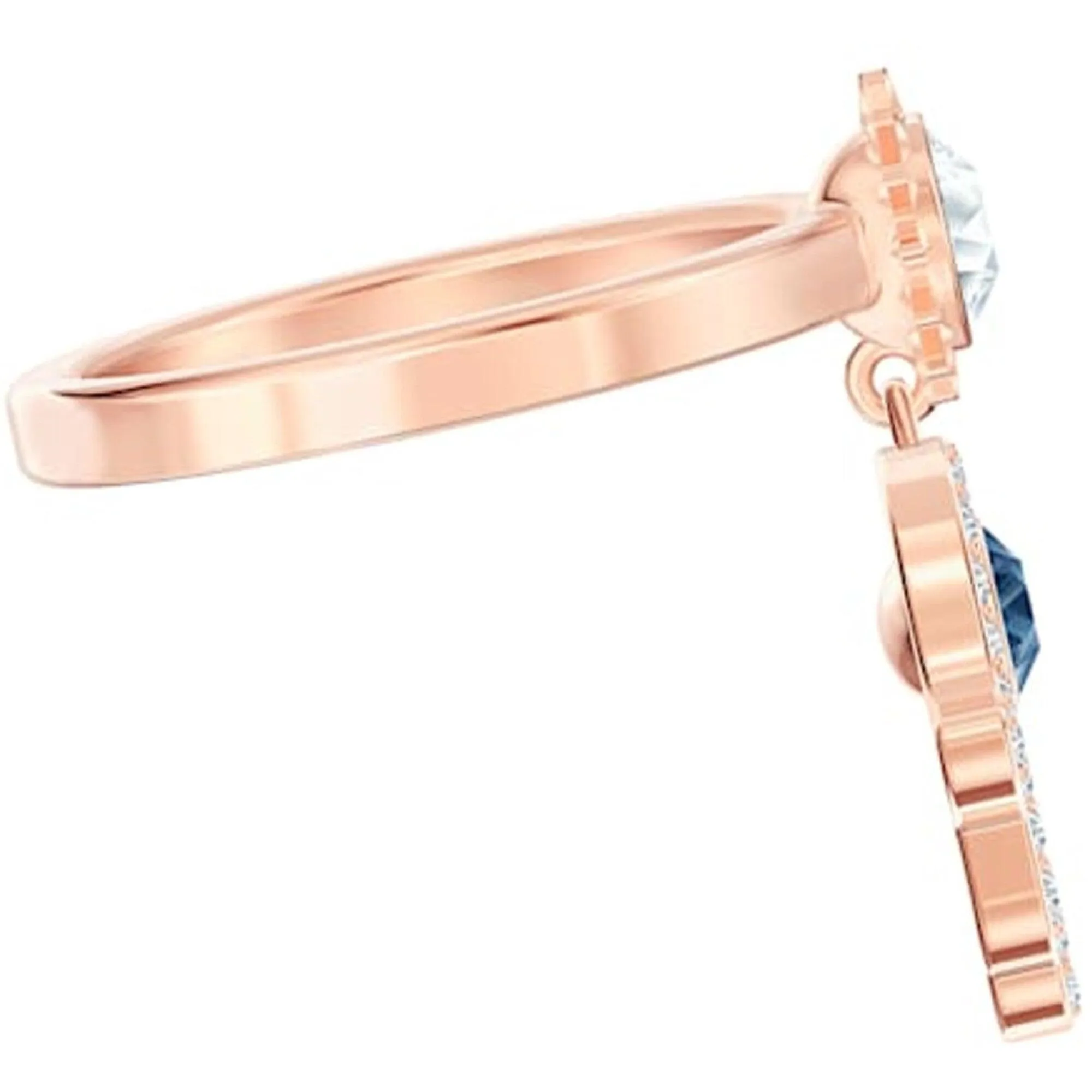 Swarovski Jewelry Swarovski Women's Ring - Duo Evil Symbolic Motif Rose Gold Plated, Size 6.75 | 5510068