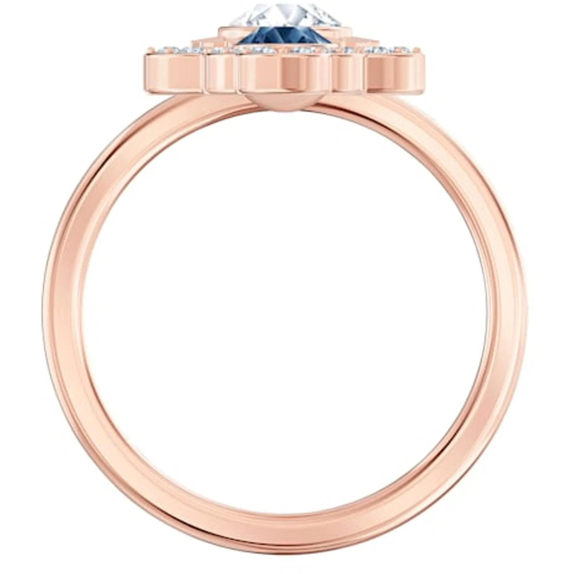 Swarovski Jewelry Swarovski Women's Ring - Duo Evil Symbolic Motif Rose Gold Plated, Size 6.75 | 5510068