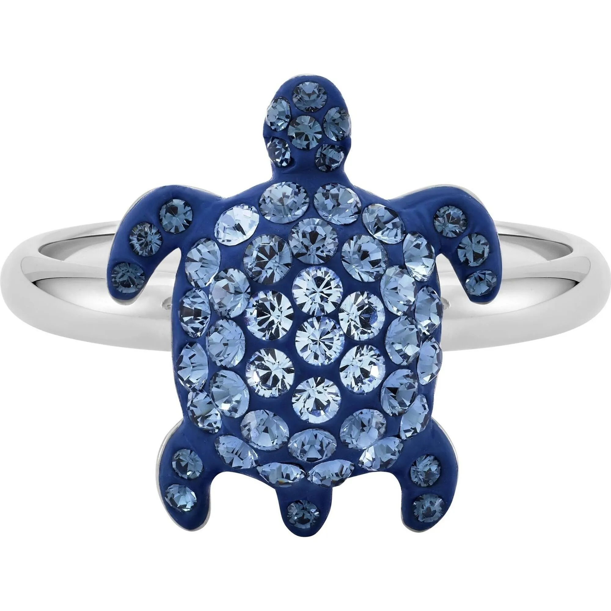 Swarovski Jewelry Swarovski Women's Ring - Mustique Sea Life Blue Crystals Turtle, Size 7 | 5524496
