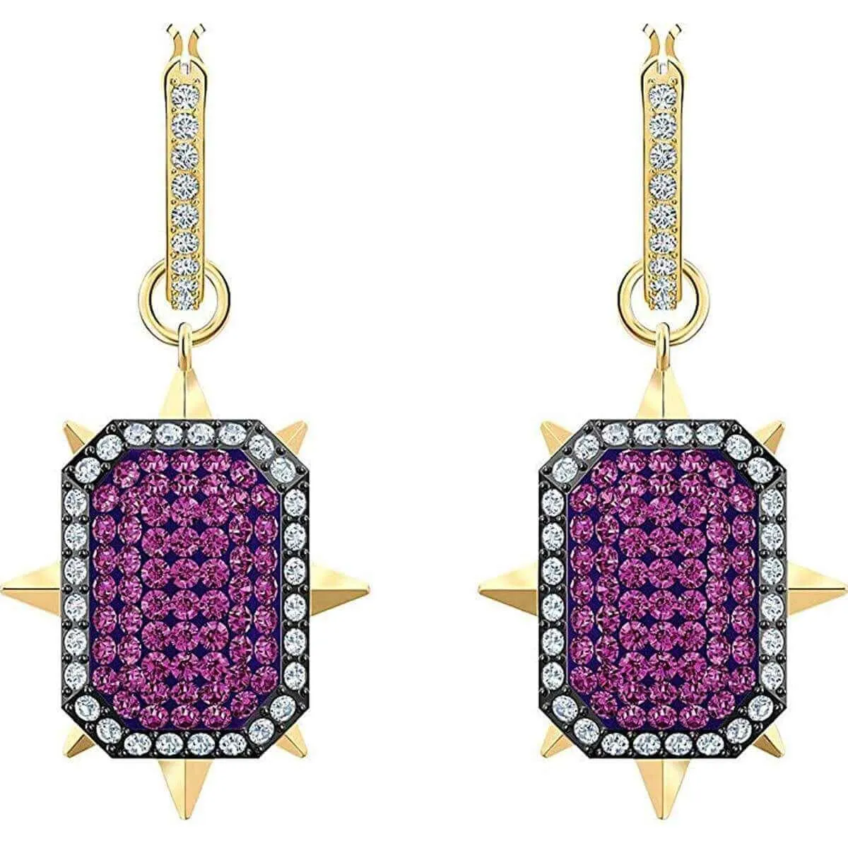 Swarovski Jewelry Swarovski Women's Stud Earrings - Tarot Magic Gold Tone Purple | 5490915