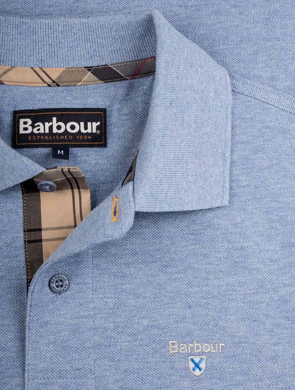 Tartan Pique Polo Blue