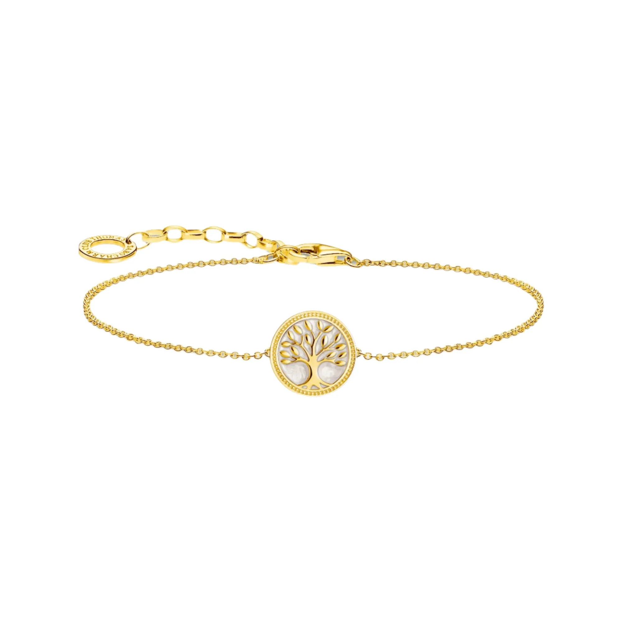 Thomas Sabo Jewellery Thomas Sabo - Gold-plated bracelet with tree of love pendant and cold enamel