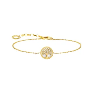 Thomas Sabo Jewellery Thomas Sabo - Gold-plated bracelet with tree of love pendant and cold enamel